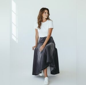 Citizens Of Humanity Black Asymmetrical Skirt